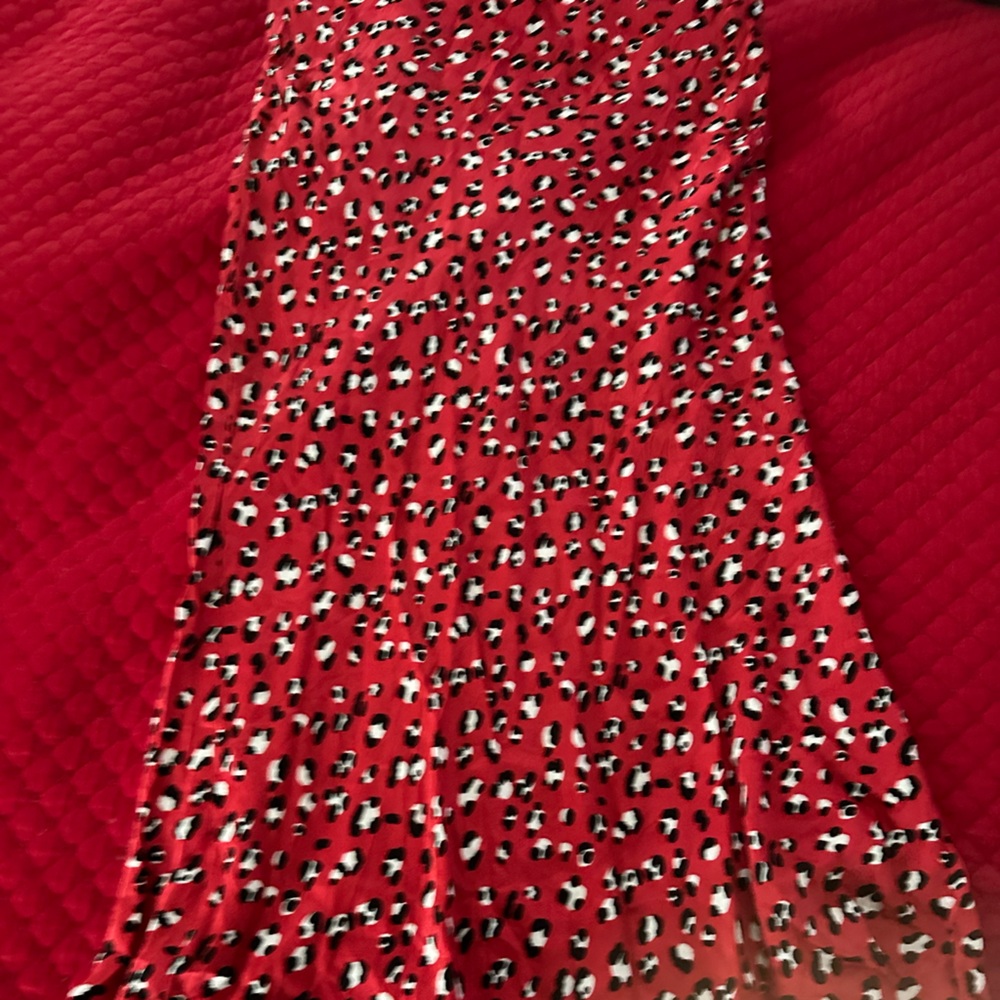 Urban Outfitters Red and Black Patterned Fabric